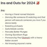 Paul Scheer Instagram - My Ins and Outs for 2024