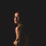 Paulina Gaitán Instagram - Darkness is full of possibilities🔥 . . . . . . 📸 @cachephoto #sonyalpha #sony7c #photoshoot #photography #skin #dark #darkness #actress #photos #poderprieto #mipielserespeta