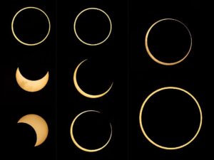 Paulina Gaitán Instagram - Ring of fire - Eclipse Anular 14 Octubre 2023. 

Entre Campeche y Mérida #hecelchakán en la justa franja de Anularidad 

Estas fotos la tomamos en el con la Sony alpha a1 y lente 200-600Gmaster con 2x Teleconverter y un filtro Kase ND100,000

@alphabysony_latin @kasefiltersmexico 
@paugaitan 
Llegamos al punto exacto gracias a nuestro amigo 
@efrainpanda 

#sonyalphapartners #kasefilters #eclipsesolar