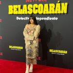 Paulina Gaitán Instagram - En la alfombre de Belascoaran ❤️‍🔥 Muy contenta y agradecida Gracias por dejarme hermosa @sean_derbes @emmimua @andreamdz Primer look @gabriellevenguer Segundo look @rafaella.clo