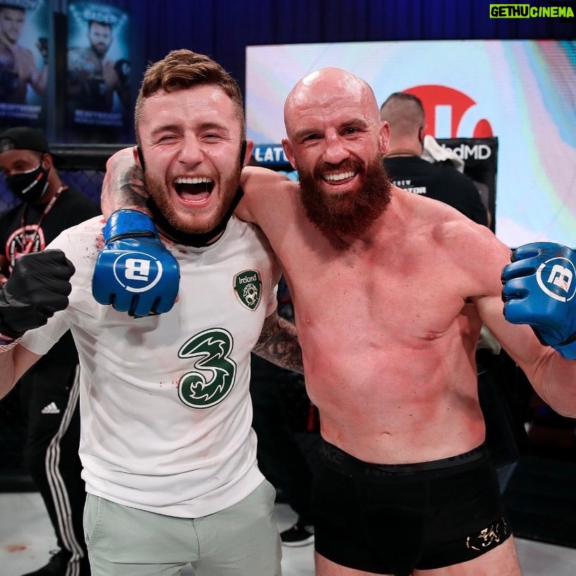Peter Queally - 6.5K Likes - What a lad this kid is, he got wind I was heading over to this fight on my own with no coach or corner team and immediately jumped on a plane and flew right across the country from California to be there for me.
I absolutely love when heās in my corner too, heās such a little maniac it feels like we are walking out for a street fight when we are leaving my dressing room!
Walking back to him end of round 2 drenched in blood and him screaming in my face hahahaha, I would have took out The Hulk in round 3 if I had to!
Would go to war with him any day of the week! š
@strabanimalmma