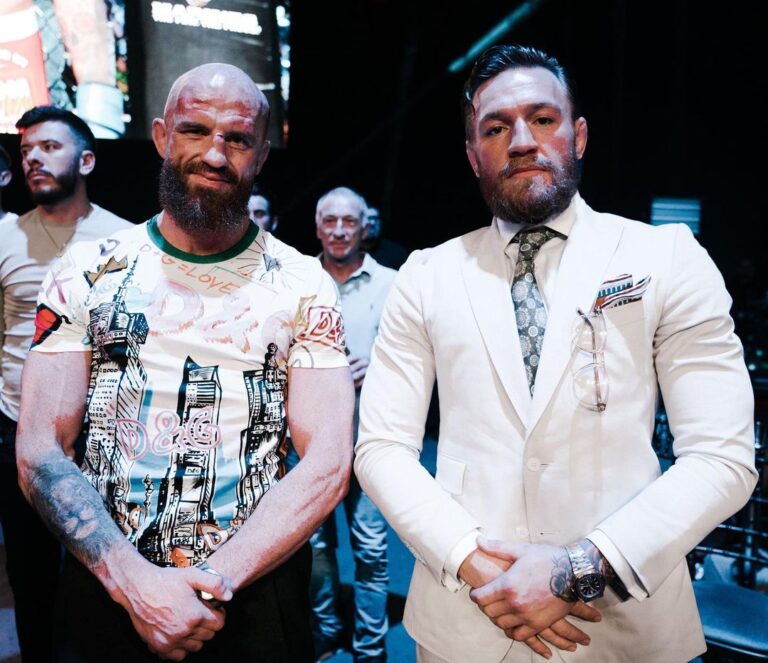 Peter Queally Instagram - Good luck tomorrow @thenotoriousmma The best fighter I have ever seen 🤝