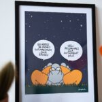 Philippe Geluck Instagram - Impression sérigraphie HOTELS soigneusement emballée pour une livraison rapide, partout et protégée. À partir de 55€, offrez-vous un Geluck format 40x30cm.