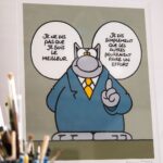 Philippe Geluck Instagram - Sérigraphie humblement intitulée LE MEILLEUR D'ENTRE TOUS. À retrouver en ligne sur la boutique du Chat. Format : 50 x 40 cm en 7 passages couleurs. Tirage d’artiste réalisé à la main limité à 400 exemplaires, chaque exemplaire est numéroté et signé par Philippe Geluck. #geluck #serigraphie #lechat