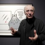 Philippe Geluck Instagram - Philippe Geluck donne véritablement de sa personne pour ses oeuvres. Dans cette version revisitée de Fontana, vous remarquerez qu’il n’est pas avare non plus en amitié...