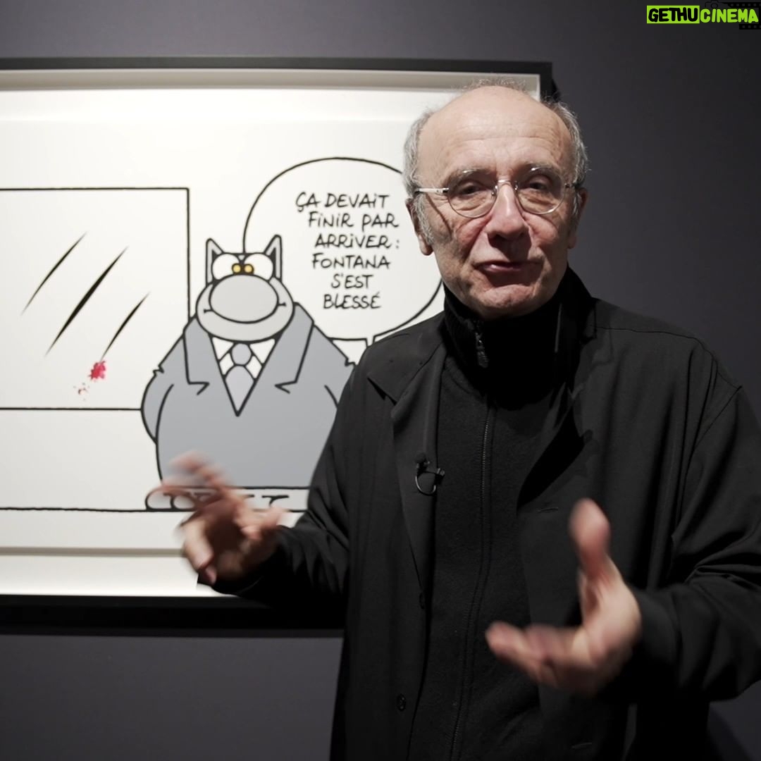 Philippe Geluck Instagram - Philippe Geluck donne véritablement de sa personne pour ses oeuvres. Dans cette version revisitée de Fontana, vous remarquerez qu’il n’est pas avare non plus en amitié...