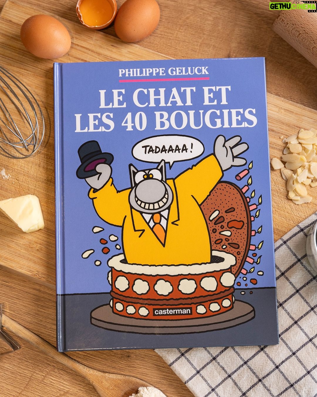Philippe Geluck Instagram - Les Chat et les 40 bougies, la recette d’un cadeau de fin d’année réussi ! L’album est disponible sur la boutique en ligne du Chat et chez tous les sympathiques libraires.