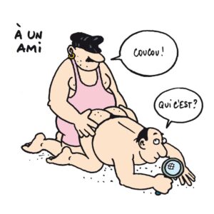 Philippe Geluck Instagram - Bien entendu, les fans du Chat sont des gens bien éduqués. Mais voici un bref rappel des bonnes manières pour apprendre à dire « Coucou, qui c’est ? ».