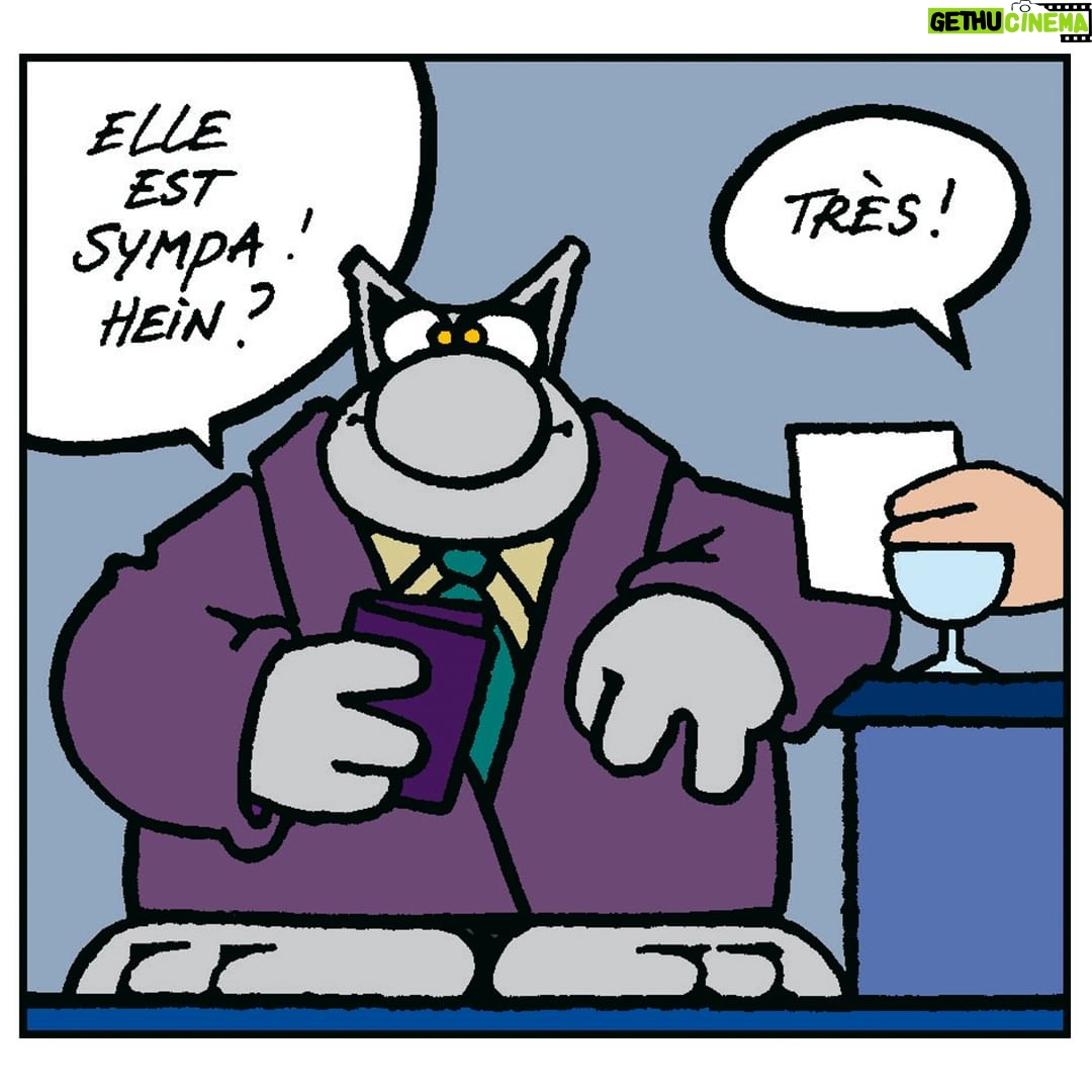 Philippe Geluck Instagram - Vous êtes nombreux à vous demandez à quoi ressemble Roger. Le Chat vous répond et vous montre enfin une photo du célèbre “barman inconnu”.