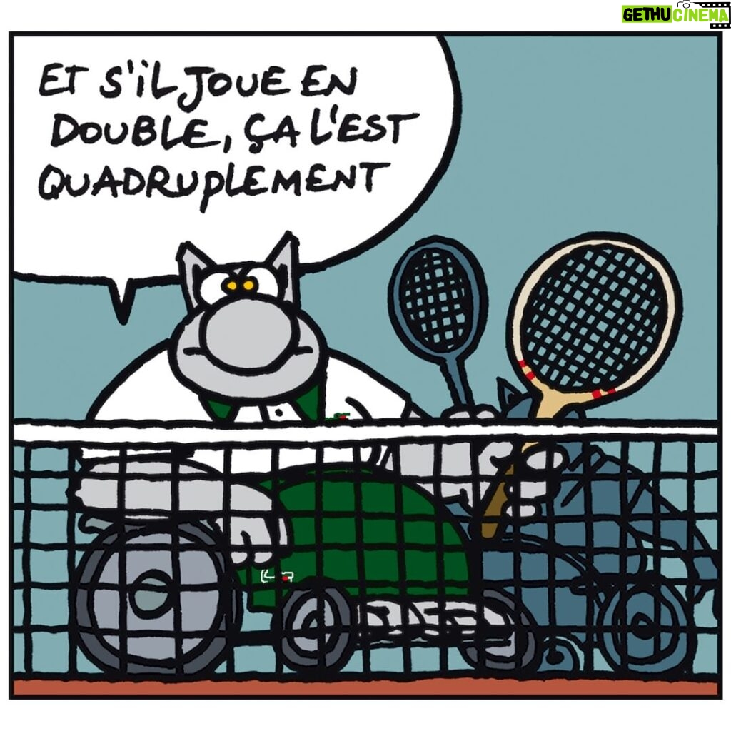Philippe Geluck Instagram - On souhaite un excellent Roland-Garros à tous les sportifs qui ne quitteront pas leur canapé durant cette période intense. #rollandgarros #geluck