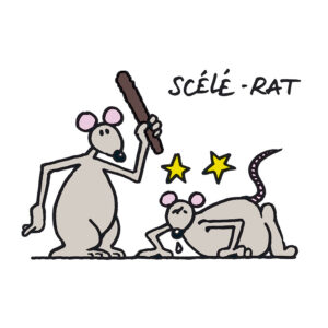 Philippe Geluck Instagram - Le Chat voit des souris partout ! Philippe Geluck a été bien inspiré, voici la première vague d’une longue série. Ça va rat-tisser large.