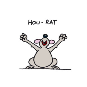Philippe Geluck Instagram - Le Chat voit des souris partout ! Philippe Geluck a été bien inspiré, voici la première vague d’une longue série. Ça va rat-tisser large.