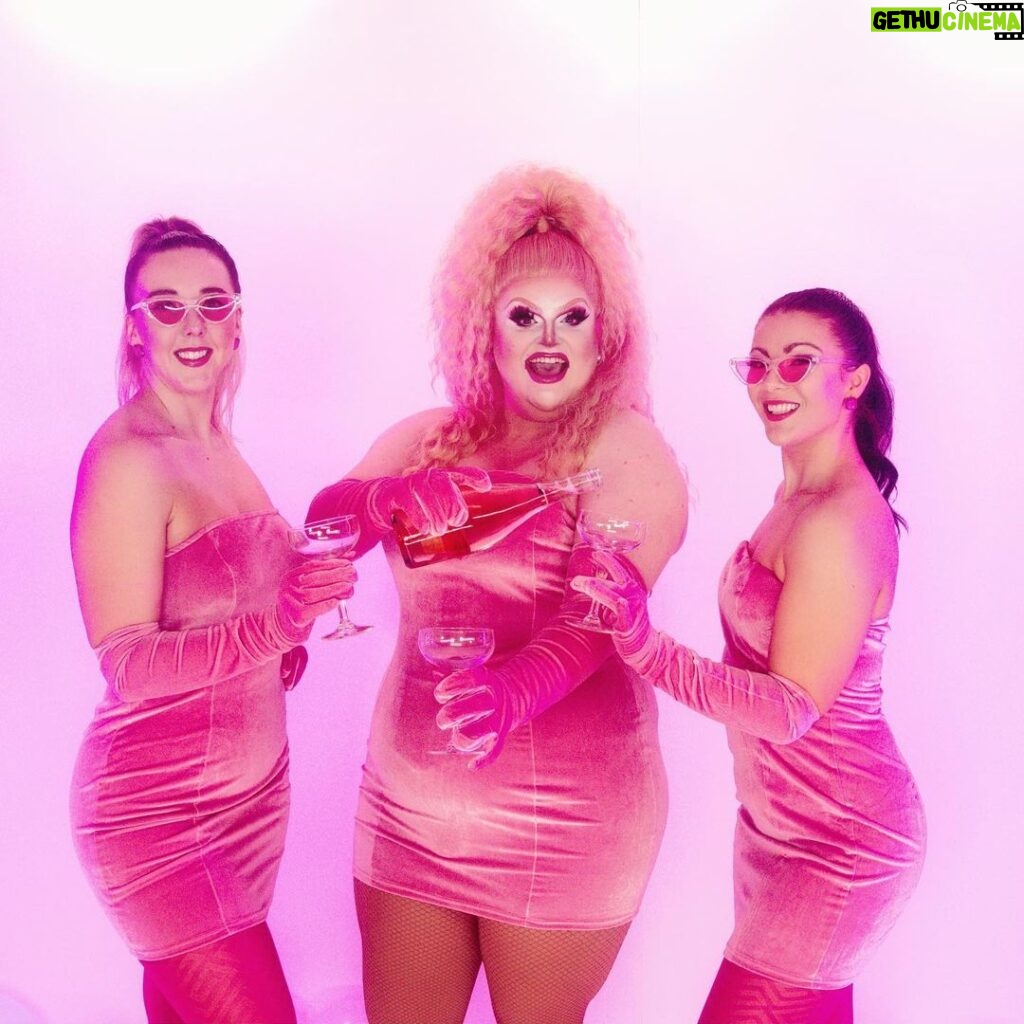 Pixie Polite Instagram - Pour the Prosecco gals 🥂 • 📸 @hpmakes #dragrace #dragraceuk #dragqueen #pink #rupaulsdragrace #girls #friends #rupaulsdragraceuk