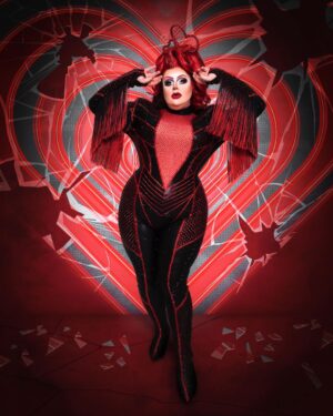 Pixie Polite Instagram - It’s the Ru-Mix 🎶 
•
📸 @owenjamesvincent 
📷🎨 @emplusink 
💇‍♀️ @flashwigz 
👒 @rosskwan
👗 @banglondon 
•
•
#drag #dragqueen #dragqueens #dragqueensofinstagram #heartbreak #curvy #curvygirl #draguk #rpdr #rpdruk #druk #rupaul #rupaulsdragrace #rupaulsdragraceuk #redhead #pride #lgbtq #gay #gayuk #makeup #lacefront #wig #pixiepolite #werk #slay #mua #draguk #runway #heartbreak #heart