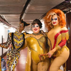 Pixie Polite Instagram - Sisterhood of the travelling panties 👙
•
Tour’s nearly over but I’m having such an incredible time with my sisters and I don’t want it to end 😭 💖
•
Gold costume - @banglondon 
Wig - @styledbyvodka 
•
#dragrace #rupaulsdragrace #dragraceuk #rupaulsdragrace