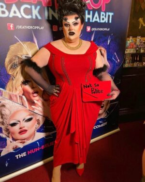 Pixie Polite Instagram - Not so polite 🔥 
•
I walked the red carpet at @deathdropplay as the devil herself; was going to dress as an Angel but the twitter trolls were having NUN of it… 😂
•
•
💇‍♀️ @wigsbyriley 
•
•
#Devil #Woman #RedDevil #DeathDrop #WestEnd #Drag #DragQueen #DragQueens #DragUK #DragQueensOfInstagram #MakeUp #MUA #Photography#PlusSize #Curvy #CurvyGirl #DragRace #DragRaceUK #Rpdr #RpdrUK #RuPaul #RuPaulsDragRace #wig #lacefrontal #pixiepolite #RuPaulsDragRaceUK #InstaDrag #GayUK #PicOfTheDay #PhotoOfTheDay