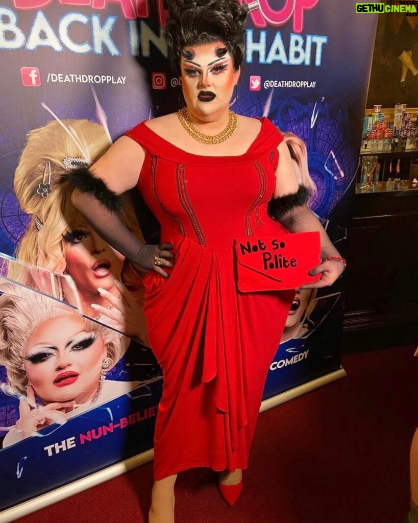 Pixie Polite Instagram - Not so polite 🔥 • I walked the red carpet at @deathdropplay as the devil herself; was going to dress as an Angel but the twitter trolls were having NUN of it… 😂 • • 💇‍♀️ @wigsbyriley • • #Devil #Woman #RedDevil #DeathDrop #WestEnd #Drag #DragQueen #DragQueens #DragUK #DragQueensOfInstagram #MakeUp #MUA #Photography#PlusSize #Curvy #CurvyGirl #DragRace #DragRaceUK #Rpdr #RpdrUK #RuPaul #RuPaulsDragRace #wig #lacefrontal #pixiepolite #RuPaulsDragRaceUK #InstaDrag #GayUK #PicOfTheDay #PhotoOfTheDay The Seventh Circle of Hell