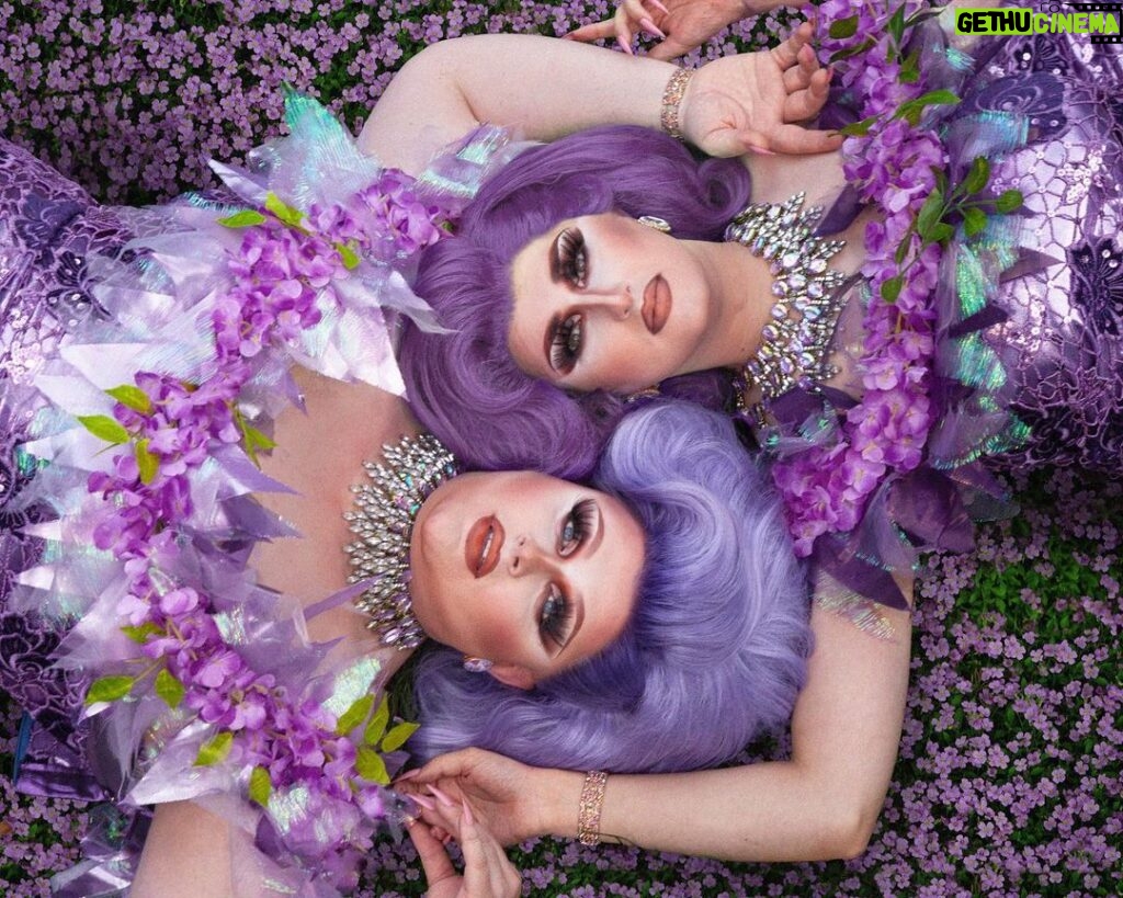 Pixie Polite Instagram - In the fairy garden 🧚‍♂️ 🌸 • Had an amazing time this week making over my fairy Drag Mother Wendy, AKA Trixie Truelove. Was amazing to live my pixie fantasy with her, paying tribute to my lovely Gran and Nana who are both no longer with us. They are my heroes 💜 • Loved shooting this with my gorgeous drag sister @woeaddams 💕 Dragg’ms family values! Please follow her! ✔️ • 💇‍♀️ @wigsbyriley 👗 @stitchesbyjay_ 💍 @draggedoutlondon 💄 @boudica_the_queen 📷 🎨 @michelangelo.mp3 • • #drag #dragqueen #pixiepolite #dragqueens #draguk #dragqueensofinstagram #purple #flowers #pixies #tinkerbell #fairy #pixiehollow #picoftheday #photooftheday #gay #gayuk #dragrace #dragraceuk #rpdr #rpdruk #rupaulsdragrace #friendship #family #rupaulsdragraceuk #winxclub #wig #lacefrontal #makeup #curvygirl #makeover Pixie Cottage
