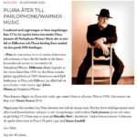 Plura Jonsson Instagram - Signat med @parlophone @parlophonese @warnermusicswe ✒️🥂 #plura