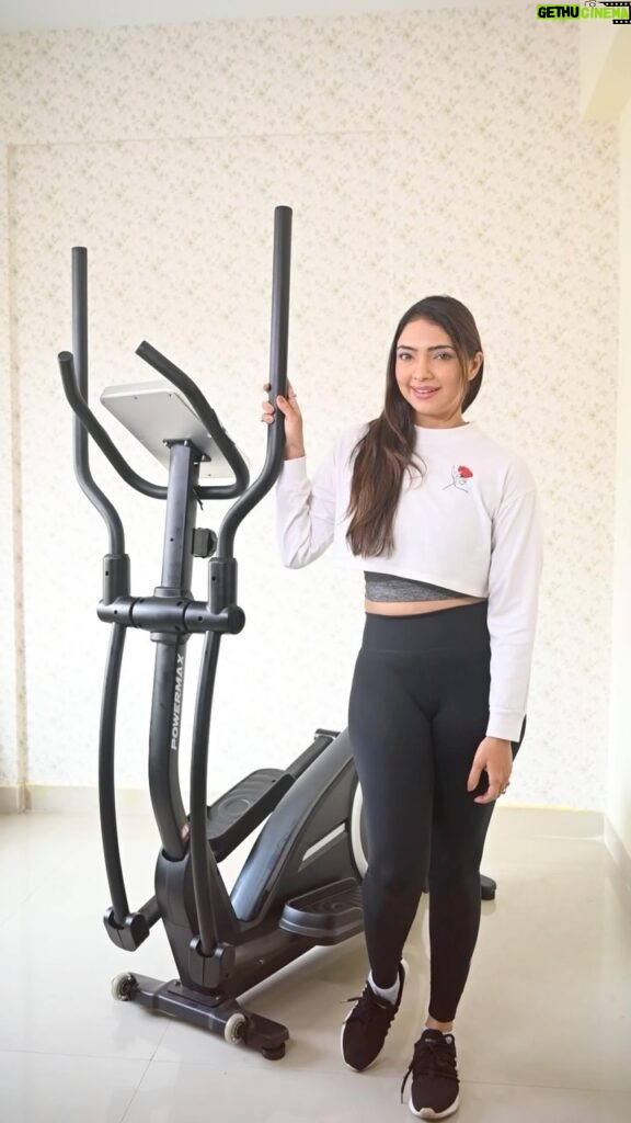 Pooja Banerjee Instagram - orkOUT nope, not any more. Let’s workINDOOR with my latest PowerMax Elliptical Cross Trainer. Introducing my latest buy from the house of Premium Fitness Equipment Brand In India - PowerMax! An all-in-one fitness equipment for my daily dose of workout in the comfort of my home. Grab yours today, with their limited period Mega Fitmas Sale has started and ends on 26 December. HURRY! Visit their website for more information: www.powermaxfitness.net Celebrity Coordination @platformcreatorsentertainment #pooja #poojabanerjee #crosstrainer #elliticalcrosstrainer #powermax #powermaxcrosstrainer #powermaxellipticaltrainer #fitness #equipment #trainer #workout #workin #fitnessforlife #fitforlife #fitnessfirst #fitmommy #mommy #fitnessmodel #actor #bollywood #actress #explore #gym #homegym #lifestyle #new