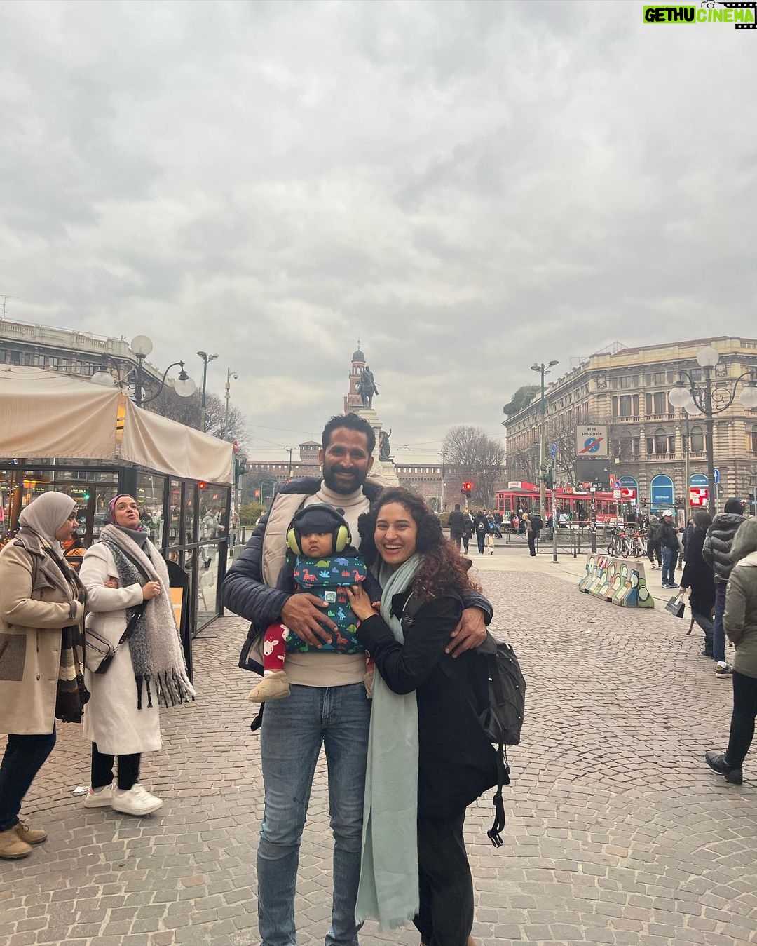 Pooja Ramachandran Instagram - Just doing some touristy things and being in wonder all the time with so much beauty! And always being grateful for the freedom and times we live in today. The Sforza Castle, or Castello Sforzesco in Italian, stands just outside the center of Milan, Italy, and is a 15th-century fortification built on the ruins of a medieval fortress. Since the 15th century, the castle has had many masters, including the Sforzas. Emperor Charles V and Napoleon Bonaparte each also called the castle home at one point in history. The Sforza Castle’s longest-serving inhabitants, the Sforzas, occupied the castle during the Renaissance, a time of artistic beauty in Italy. Artists such as Leonardo Da Vinci contributed to the castle’s decoration during the Renaissance. #sforzescocastle #milan #italy Sforzesco Castle of Milan - Italy