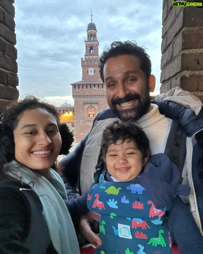 Pooja Ramachandran Instagram - Just doing some touristy things and being in wonder all the time with so much beauty! And always being grateful for the freedom and times we live in today. The Sforza Castle, or Castello Sforzesco in Italian, stands just outside the center of Milan, Italy, and is a 15th-century fortification built on the ruins of a medieval fortress. Since the 15th century, the castle has had many masters, including the Sforzas. Emperor Charles V and Napoleon Bonaparte each also called the castle home at one point in history. The Sforza Castle’s longest-serving inhabitants, the Sforzas, occupied the castle during the Renaissance, a time of artistic beauty in Italy. Artists such as Leonardo Da Vinci contributed to the castle’s decoration during the Renaissance. #sforzescocastle #milan #italy Sforzesco Castle of Milan - Italy