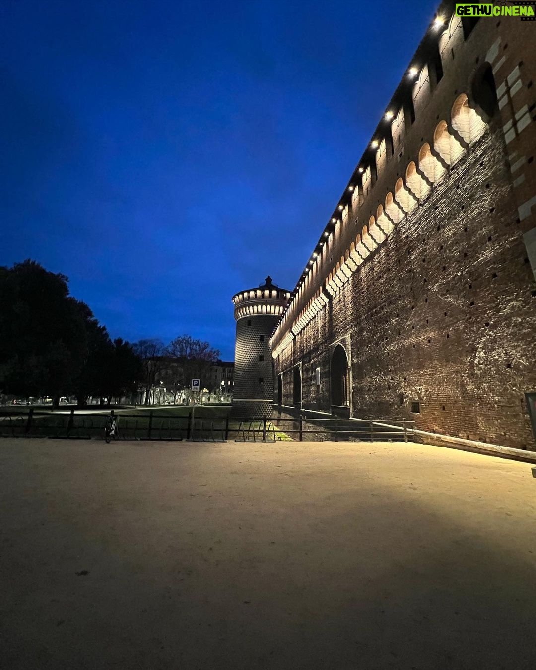 Pooja Ramachandran Instagram - Just doing some touristy things and being in wonder all the time with so much beauty! And always being grateful for the freedom and times we live in today. The Sforza Castle, or Castello Sforzesco in Italian, stands just outside the center of Milan, Italy, and is a 15th-century fortification built on the ruins of a medieval fortress. Since the 15th century, the castle has had many masters, including the Sforzas. Emperor Charles V and Napoleon Bonaparte each also called the castle home at one point in history. The Sforza Castle’s longest-serving inhabitants, the Sforzas, occupied the castle during the Renaissance, a time of artistic beauty in Italy. Artists such as Leonardo Da Vinci contributed to the castle’s decoration during the Renaissance. #sforzescocastle #milan #italy Sforzesco Castle of Milan - Italy
