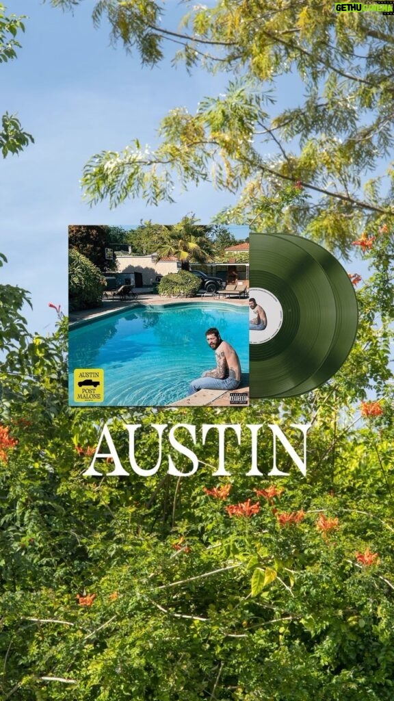 Post Malone Instagram - AUSTIN exclusive 2LP green vinyl now available to pre-order on shop.postmalone.com 🍻:)