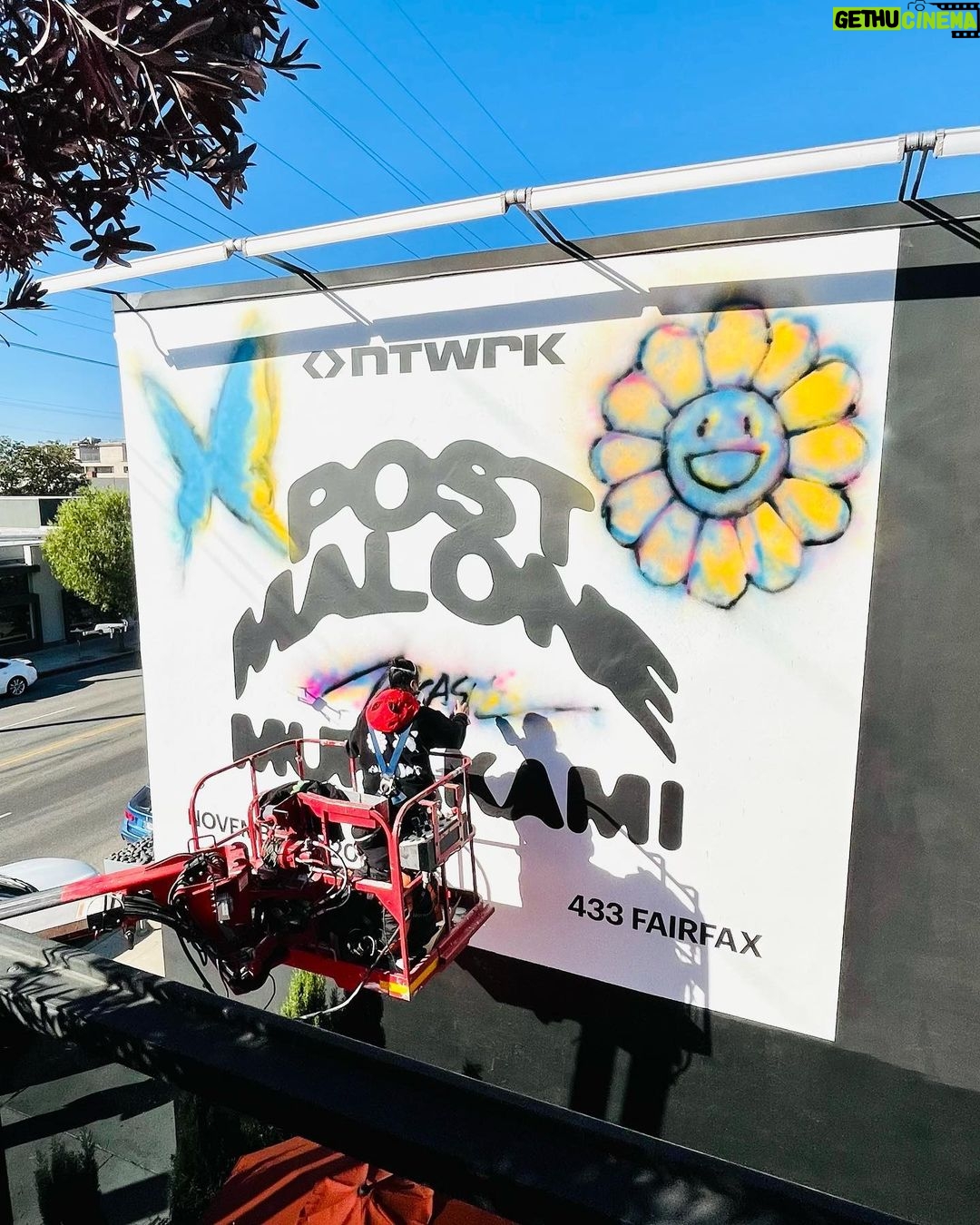 Post Malone Instagram - Takashi Murakami x Post Malone exclusive pop up from November 16th-20th at 433 N Fairfax Ave in Los Angeles & online November 21st only on @ntwrk