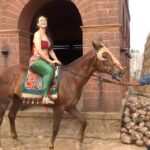 Prachi Tehlan Instagram – Unnimaya riding the horse during Mamangam shoot ❤️

Had to choose a strong one to carry my weight and height 😅😂 Kochi, India