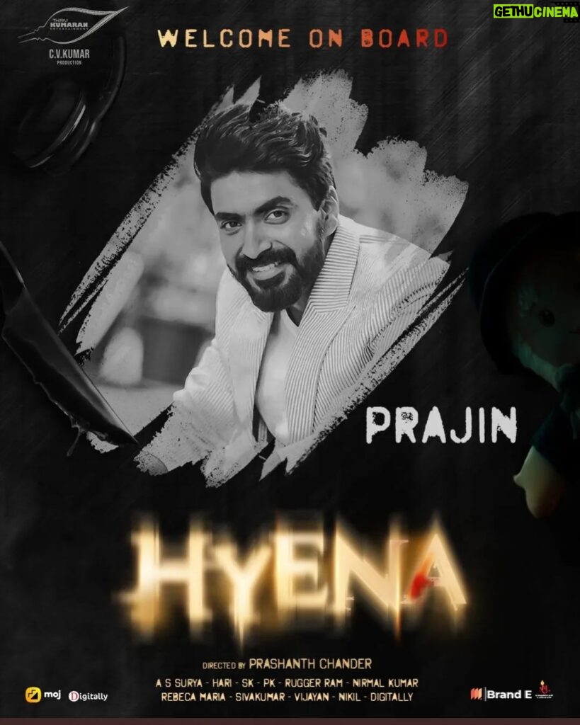 Prajin Padmanabhan Instagram - Happy to be a part of #HYENA# movie 😍😍😍 A big hug and thanks to @icvkumar sir 😇😇♥️ #omnamahshivai🕉️❤️🙏