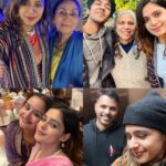 Pranati Rai Prakash Instagram – Life’s always like a movie! ♥️🤞Here’s the last week from Mum to Doon to Ggn and back. Have always treated this space with personal deets, however I’m told often now to keep it more professional, so trying…but meanwhile! Attended my school best friend’s wedding in Doon, got mehendi on my hands for the first time!! Dressed up in sari so many times only after the play when my costume was a sari; visited my favourite house where I’ve lived a thousand memories and probably the thoughts of being an actor began back in 2007…met so many of my lovely old friends and their parents 🤍 and a very old friend who reminded me of my ‘Commando’ days back when I was a complete tom boy! Two pictures from the kathak class today and a picture with my friend’s absolutely beautiful dogggo before I left. And dinner with papa day before! All this and can’t believe it’s just been a week. 👻💕🤍 Roller coaster of events and emotions!