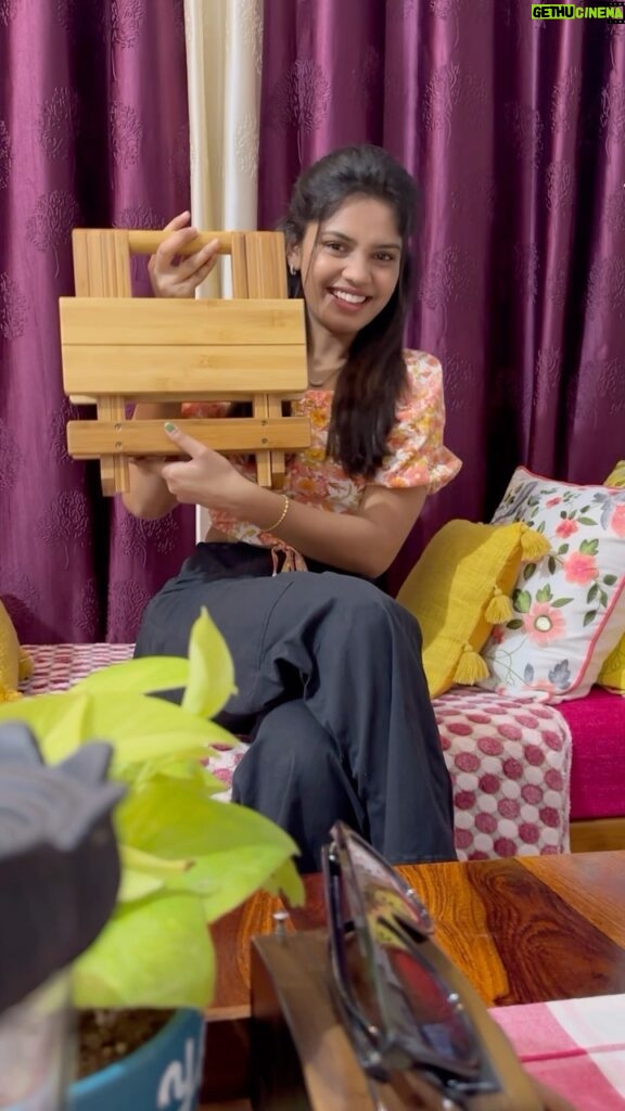 Pranika Dhakshu Instagram - @_niyali_online ✨ Received this most useful and amazing product from @niyali _online Teak wood made Multipurpose, handy, portable, weightless and very strong stool. Easy to carry anytime, anywhere. So thought of sharing a word. If you find it interesting, you can place your order in the tagged page. ✨ Teak Wood Made Portable Stool ✨ Useful and portable ✨ Non-slippable - Can bear upto 120kgs ✨ Long life quality Thank u team for sending me this. Found it very very useful. . . . #teakwood #stool #portable #multipurpose #collaboration