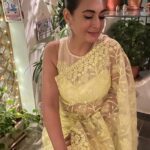 Preeti Jhangiani Instagram - When you cease to dream.. you cease to live … so keep dreaming… Loving this dreamy sari by @unnatisilks