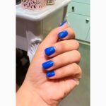 Preeti Verma Instagram - 💙 #bluenails #nails #menicurepedicure #menicure #grooming #selfcare #loveyourself #happinessisnails #naillove