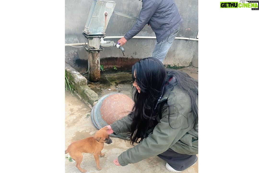 Preeti Verma Instagram - Life lately🫶… …..some beautiful moments captured while shooting❤️ PC: @kaviravikant #zilahathras #movieshooting #memories #shootlocation #hathras #village #wintervibes Hathras