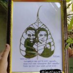 Preety Kongana Instagram - Leaf Cutting Art🌸 In frame ~ Simanta Sekhar Dada and Preetykongana Bou 💚💚 @simanta_shekhar @preetykkongana #leafcarving #leafart #followers #instagram #instaart #assamesesong #assamesereels❤️💫🌼