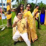 Priya Choudhury Instagram – Turmeric dreams  and wedding gleams 💛#sidkitamanna #haldi #friendsforlife❤️