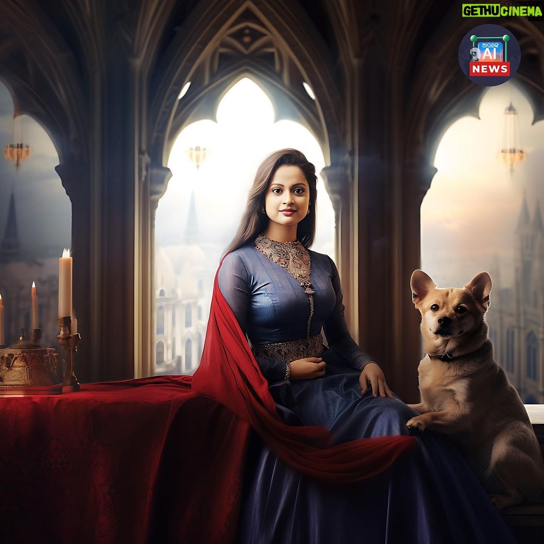 Priya Choudhury Instagram - The Dreamgirl @priyachoudhuryofficial 💕Embracing the enchantment of royalty in a magical palace, where every corner echoes the grace of a queen. 👑🏰 Meet my loyal companion, my four-legged friend, because a royal heart beats in harmony with the love for animals. 🐾✨ . . #RoyaltyAndCompanionship #PetLove #QueenVibes . . Edited by @apankaainews @ranjanow__ 🌸 Bhubaneswar - Smart City