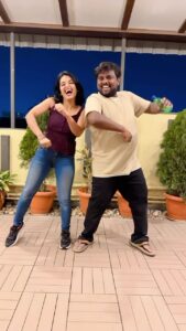 Priyanka M Jain Instagram - First reel after my lockdown period with this cute man in my life❤️😋😎 @tastyteja you’re the besttttestttt🤟🏻🙌🏻😎😎 Missing @shobhashettyofficial ❤️❤️
