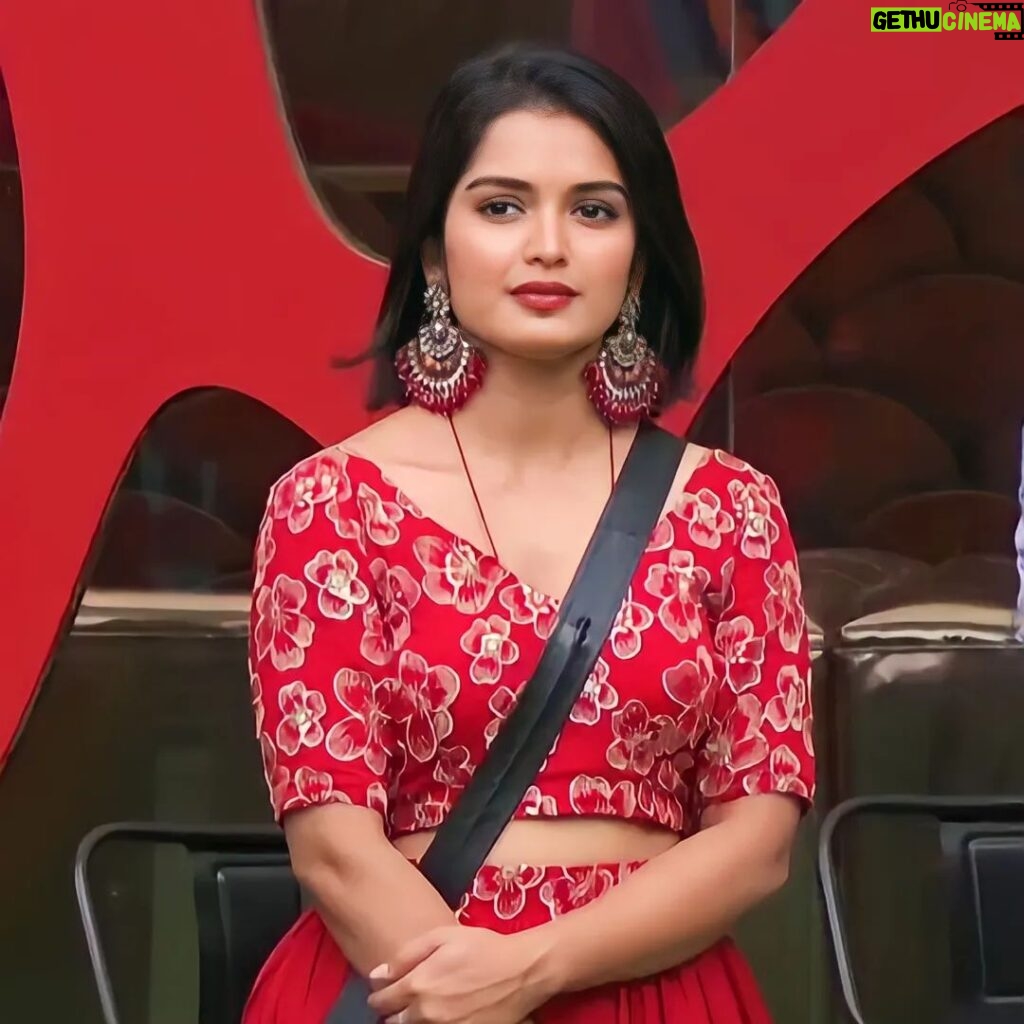 Priyanka M Jain Instagram - Red 🔥 🔥... outfit : @fleecee_couture Jewellery: @fashioncurvee Please vote for Pari 😍 ♥ Login to Disney + hotstar, Search for Bigg Boss Telugu 7 Cast 1 vote to Priyanka Jain and Also Give 1 missed call to 8886676907 (Free) #biggbossseason7 #biggbosstelugu #priyankajain #priyankabb7 #piyu #bb7 #starmaa #disneyplushotstar #BiggBossTelugu7 #priyankaonbbtelugu7 #BiggBossTelugu7 #biggboss7telugu