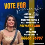 Priyanka M Jain Instagram – Please show your Love & Support to Priyanka..

Login to Disney + hotstar, 
Search for Bigg Boss Telugu 7 
Cast 1 vote to Priyanka Jain and 
Also Give 1 missed call to 8886676907 (Free)

#biggbossseason7 #biggbosstelugu #priyankajain #priyankabb7 #piyu #bb7 #starmaa #disneyplushotstar #BiggBossTelugu7 #priyankaonbbtelugu7 #BiggBossTelugu7 #biggboss7telugu