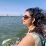 Priyanka Nair Instagram - Cruising through the day, soaking in the skyline with Lady Liberty by my side. 🌞🗽 #NYCDaytimeViews #priyankanair #statueofliberty Statue of Liberty
