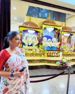 Priyanka Nalkari Instagram - #jan1st2024 #newyear #newresolutions #strongwomen #cutebabygirl #niece #iskontemplemalaysia #positivevibes #instagram #instagood #instalike #instadaily #actress #goodnight Cutebabygirl @sri_lasya2023 ❤️😘 Sri Jagannatha Mandir,ISKCON Malaysia HQ: Official