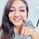 Priyanka Nalkari Instagram - #hisnameram #bird #birdlovers #newguest #sweethome #priyanka #nalkarpriyanka #peace #happygirl #chennai #instagood #instagram #instadaily