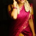 Priyankha Masthani Instagram - தூதுவளை இலை அரச்சி💛 Halfsaree:- @the_apparelstores Makeover:- @rashi__makeupartist Omalur, Salem district.