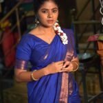 Priyankha Masthani Instagram - ஒன்னு சேர நேந்துக்கிட்டேன் சாமிக்கிட்ட🤍 Saree:- @kaithari_nesavu_sarees Vc:- @ajay_clickers___photography_ #kothanikannala #bluesaree #saree #templeshoot #temple #priyankhamasthani #priyankha #villagegirl #salemponnu #masthani #priyanka #mastani #lovesongs Omalur, Salem district.