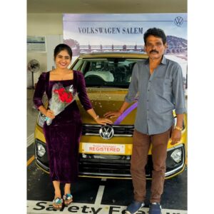 Priyankha Masthani Instagram - The first adult milestone..Anything can be unloved, but not your hard-earned car.. Forever grateful for this precious moment❣️

Pc:- @raja_manohar_films

#volkswagen #volkswagenvitus #priyankhamasthani #priyankha #villagegirl #salemponnu #masthani #priyanka #mastani #newcar #newyear #car #salem #salem volkswagen #2024 #newyear #newyear2024