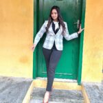 Pujita Ponnada Instagram - Happy Monday lovely ppl 💙 Ps: kindly ignore the background 😛 #pujitaponnada #shootdiaries #tamilmovie Chennai, India