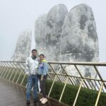Pupul Bhuyan Instagram - Bana hills has my heart ❤️ . . . . . #pupulbhuyan #banahills #vietnam #traveller #travelblogger #globetrotter #vietnamtravel Golden Hands Bridge